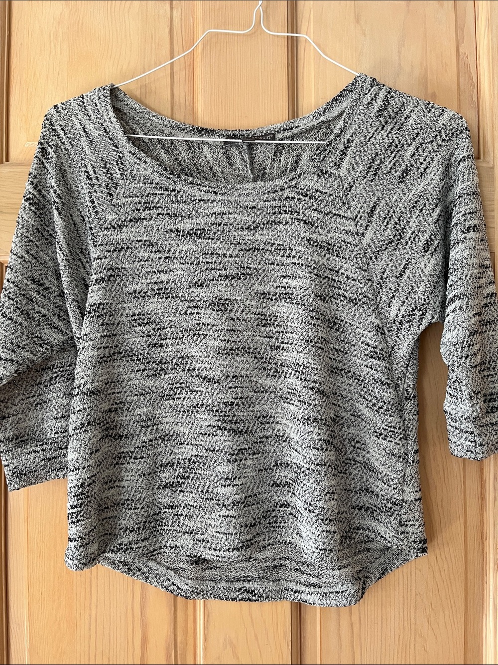 Threads 4 Thought Gray Marled Scoop Neck Sweater